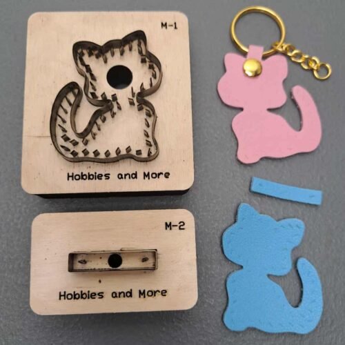 Cat Bag Charm 2 Molds (With Stitch Holes)