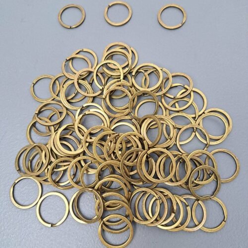 Flat Key Rings 25mm Antique (100s)