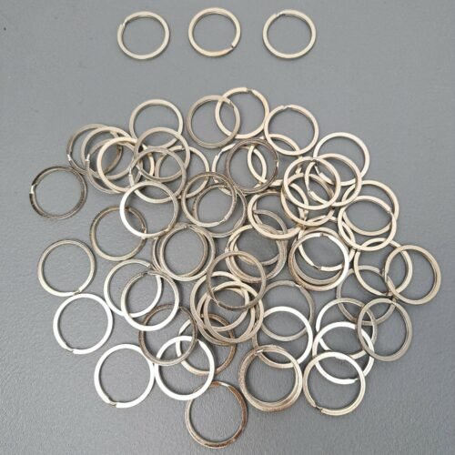 Flat Key Rings 30mm Silver (100s)