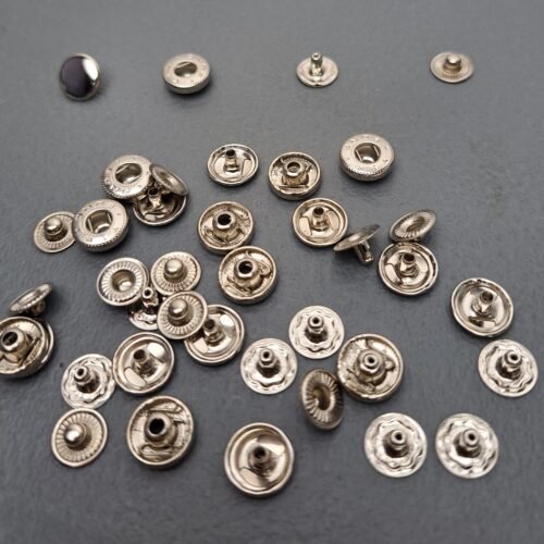 Metal Snap Button Silver  10mm (10s)